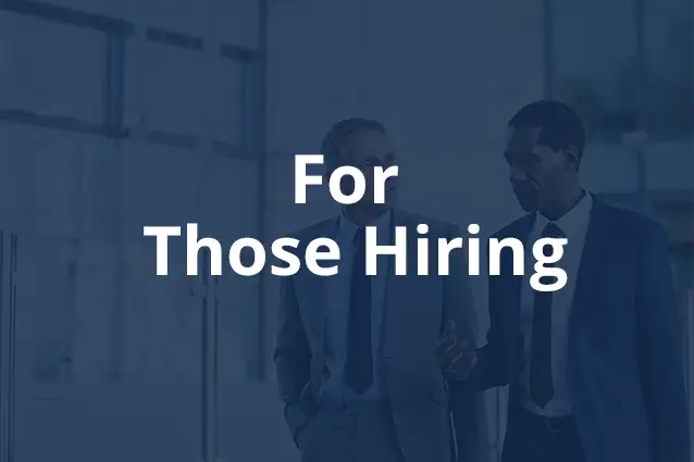For Those Hiring