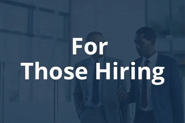 For Those Hiring